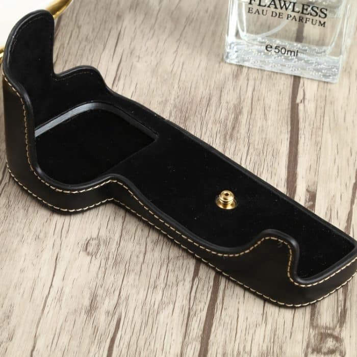 1/4-Zoll-Gewinde PU-Leder-Kamera-Halbgehäusebasis für Canon EOS 90D, For Canon EOS 90D – Bild 2