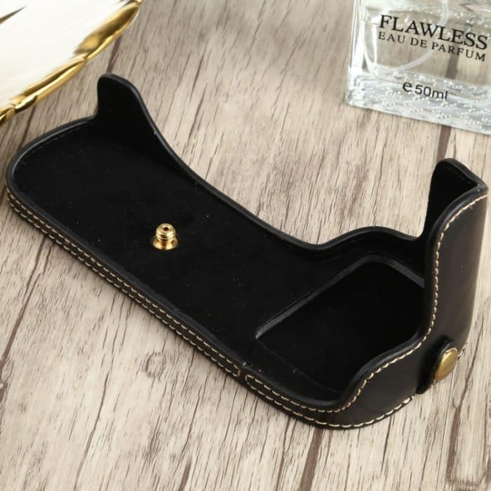 1/4-Zoll-Gewinde PU-Leder-Kamera-Halbgehäusebasis für Canon EOS 90D, For Canon EOS 90D – Bild 3