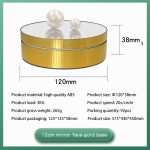 12 cm 360 Grad drehbarer Drehteller, Spiegel, elektrischer Präsentationsständer, Videoaufnahme-Requisiten, Drehteller, Belastung: 3 kg, 12cm Mirror Sequins Gold, 12cm Mirror Sequins Silver – Bild 9