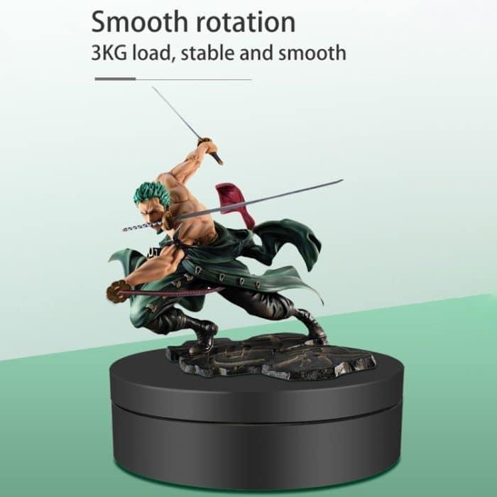 12 cm 360 Grad drehbarer Plattenspieler, matt, elektrischer Präsentationsständer, Videoaufnahme-Requisiten, Plattenspieler, Belastung: 3 kg, 12cm Matte Black, 12cm Matte White – Bild 5