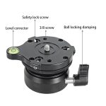 Bexin DY-60N 3/8 Zoll Thread Kuppel Professionelle Stativ Nivellierung 360 Grad Panorama Kopf Base mit Blasenebene & 3/8 Zoll Schraubadapter – Bild 6