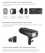 Godox AD200 Pro Taschenblitzlicht TTL HSS 2,4 G Wireless X System Outdoor Blitzgerät, AD200 Pro – Bild 5