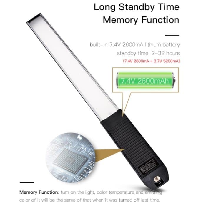 LUXCEO Q508A 8 Farbfoto LED-Stick-Video-Licht wasserdichte Handheld-LED-Fülllicht-Flash-Beleuchtungslampe mit Fernbedienung – Bild 12