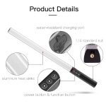 LUXCEO Q508A 8 Farbfoto LED-Stick-Video-Licht wasserdichte Handheld-LED-Fülllicht-Flash-Beleuchtungslampe mit Fernbedienung – Bild 9