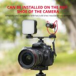 YELANGU A641 Kaltschuh-zu-Dual-Kaltschuh-Montageadapter, Verlängerungshalterung aus Aluminiumlegierung, Cold Shoe to Dual Cold Shoe – Bild 8