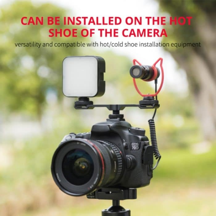 YELANGU A641 Kaltschuh-zu-Dual-Kaltschuh-Montageadapter, Verlängerungshalterung aus Aluminiumlegierung, Cold Shoe to Dual Cold Shoe – Bild 8