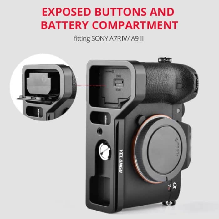 YELANGU CL8 Kamera-Erweiterungsplatine, Basis-L-Platte für Sony ILCE-9M2 / A9 II / ILCE-7RM4 / A7R IV, CL8 for Sony ILCE-9M2 – Bild 6