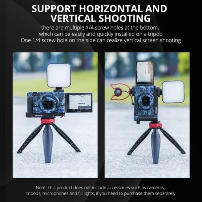 YELANGU CL12 Kamera-Erweiterungsplatine, Basis-L-Platte für Sony ZV-1, CL12 for Sony ZV-1 – Bild 7