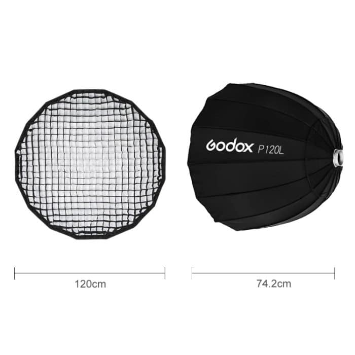 Godox P120L Durchmesser 120 cm Parabol-Softbox-Reflektor-Diffusor für Studio Speedlite Flash Softbox, P120L – Bild 4