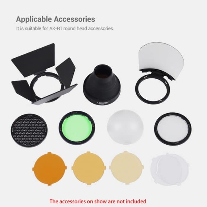 Godox S-R1 Blitz-Speedlite-Adapter in runder Form für Godox TT685 / V860II / V350 / TT600, S-R1 – Bild 7