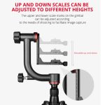 YELANGU A201 360 Grad horizontaler kardanischer Stativkopf für DV- und Spiegelreflexkameras, A201 – Bild 5