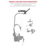 YELANGU BF01 Stoßdämpfender Kamm-Dämpfungsarm, Belastung: 3–15 kg, BF01 Damping Head,Load: 3-15kg – Bild 6