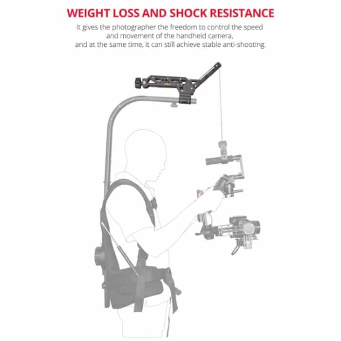YELANGU BF01 Stoßdämpfender Kamm-Dämpfungsarm, Belastung: 3–15 kg, BF01 Damping Head,Load: 3-15kg – Bild 6