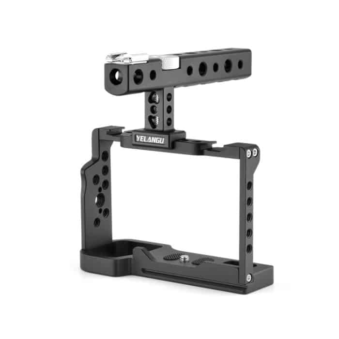 YELANGU C24 Videokamerakäfig-Stabilisierungsset mit Griff für Sony Alpha 7C / A7C / ILCE-7C, For Sony Alpha 7C Cage with Handle – Bild 2