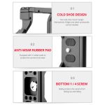 YELANGU C24 Videokamerakäfig-Stabilisierungsset mit Griff für Sony Alpha 7C / A7C / ILCE-7C, For Sony Alpha 7C Cage with Handle – Bild 5