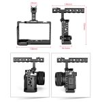 YELANGU C24 Videokamerakäfig-Stabilisierungsset mit Griff für Sony Alpha 7C / A7C / ILCE-7C, For Sony Alpha 7C Cage with Handle – Bild 6