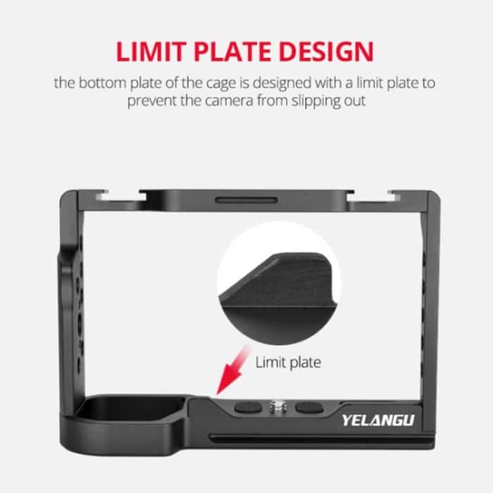 YELANGU C24 Videokamera-Käfigstabilisator für Sony Alpha 7C / A7C / ILCE-7C, For Sony Alpha 7C Single Cage – Bild 3