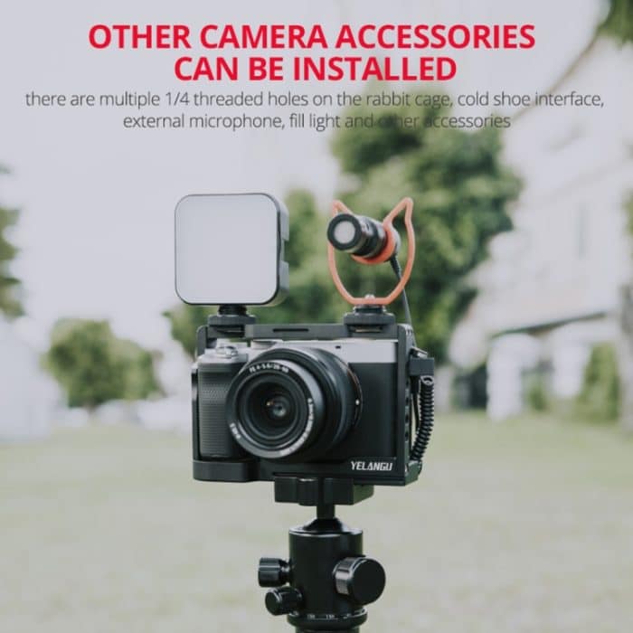 YELANGU C24 Videokamera-Käfigstabilisator für Sony Alpha 7C / A7C / ILCE-7C, For Sony Alpha 7C Single Cage – Bild 8