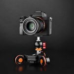 YELANGU L4X-BC Kamera-Rad-Dolly II, elektrischer Schienenschieber, 3-Rad-Video-Riemenscheibe, rollendes Dolly-Auto mit Kugelkopf, Belastung: 3 kg, L4X-BC – Bild 6