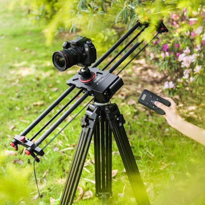 YELANGU L60TC 60 cm elektrische Gleitschienenschiene mit 2,4 GHz-Fernbedienung für Spiegelreflexkameras/Videokameras, L60TC 60cm – Bild 7