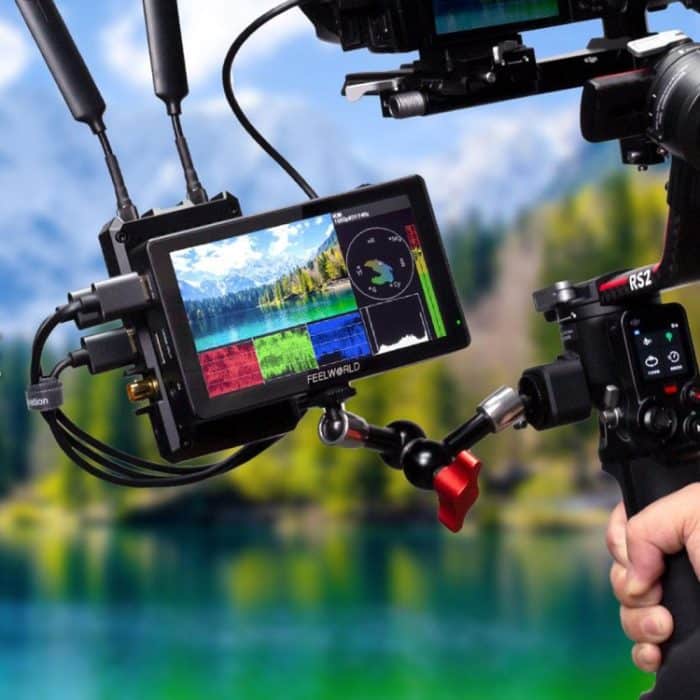 DCA1467B.jpg FEELWORLD LUT5 5,5 Zoll ultraheller 3000nit Touchscreen DSLR-Kamera-Feldmonitor, LUT5 – Bild 1