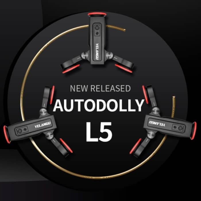 YELANGU L5 Elektrischer Schienenschieber, 3-Rad-Rollwagen, Belastung: 3 kg, L5 Dolly Car – Bild 2
