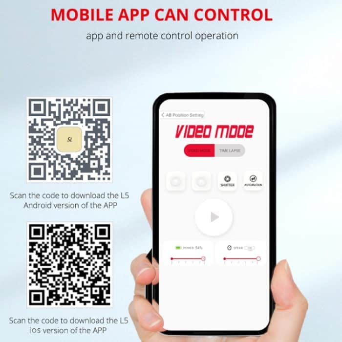 YELANGU L5 Elektrischer Schienenschieber, 3-Rad-Rollwagen, Belastung: 3 kg, L5 Dolly Car – Bild 4