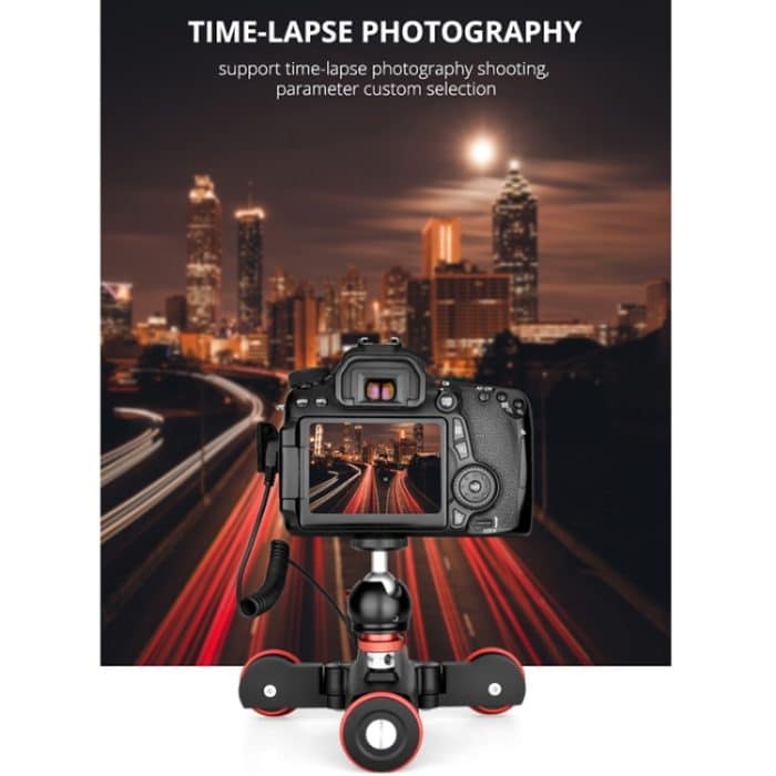 YELANGU L5 Elektrischer Schienenschieber, 3-Rad-Rollwagen, Belastung: 3 kg, L5 Dolly Car – Bild 5