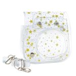 Sterne Kristall PVC Hartschalen-Kameratasche mit Schultergurt für FUJIFILM Instax Mini 11, Transparent – Bild 2
