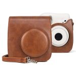 Retro-Ganzkörper-Kameratasche aus PU-Leder mit Riemen für FUJIFILM instax mini 7+, For FUJIFILM instax mini 7+