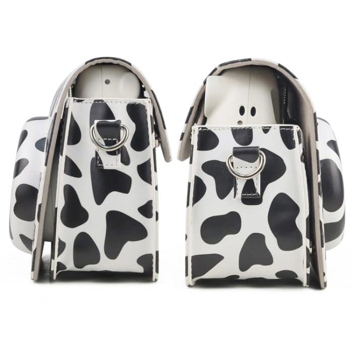 Milchkuh Ganzkörper-PU-Leder-Fall-Kameratasche mit Riemen für Fujifilm Instax Mini 7+ – Bild 6