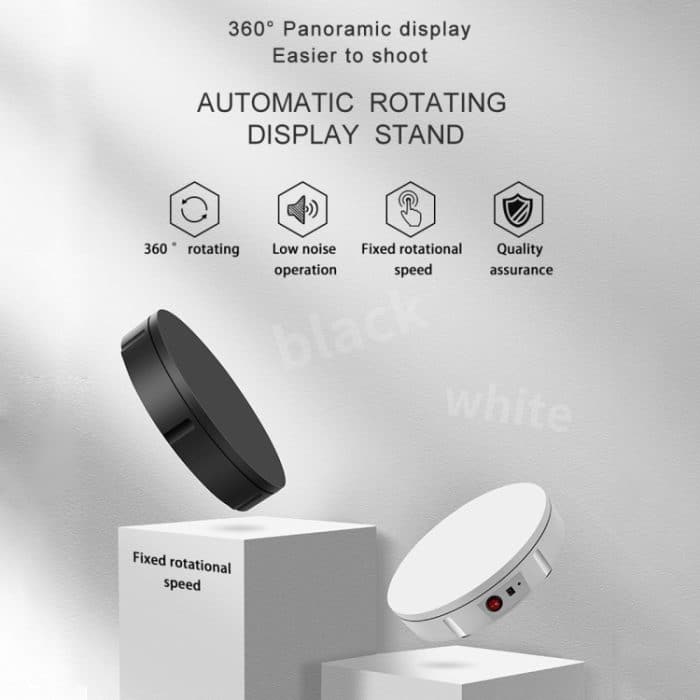 22 cm elektrischer drehbarer Präsentationsständer, Videoaufnahme-Requisiten-Plattenspieler, Belastung: 50 kg, EU-Stecker, 22cm, EU Plug – Bild 2