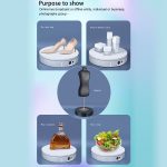 22 cm elektrischer drehbarer Präsentationsständer, Videoaufnahme-Requisiten-Plattenspieler, Belastung: 50 kg, EU-Stecker, 22cm, EU Plug – Bild 5