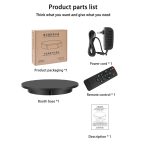 60 cm elektrischer drehbarer Präsentationsständer Requisiten-Drehteller, Belastung: 100 kg, Plug-in-Stromversorgung, EU-Stecker, 60cm, EU Plug – Bild 8