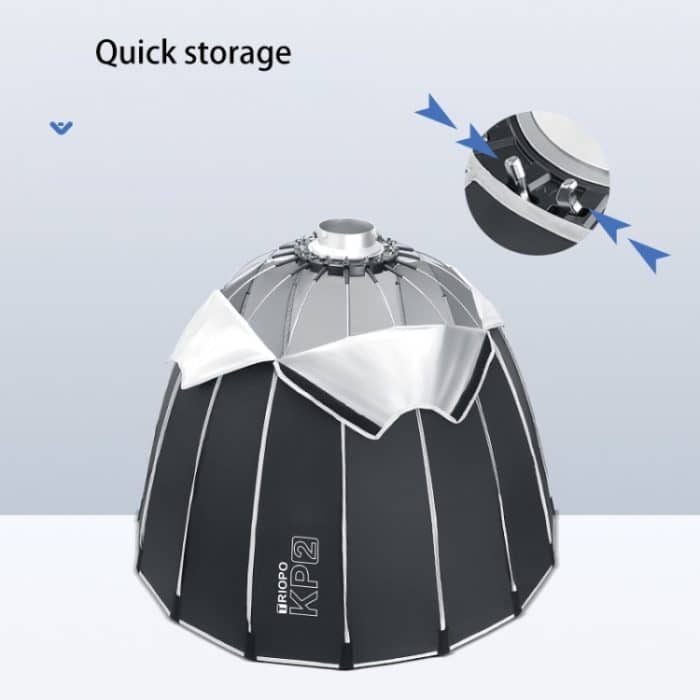 TRIOPO KP2-90 90 cm Speedlite-Blitz, tiefe Parabol-Softbox, Bowens-Mount-Diffusor, KP2-90 – Bild 4