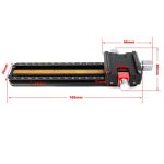 FITTEST 180mm Precision Aluminium 2-Wege-Makroschienenschieber Stativkopf Schnellwechselplattenhalter – Bild 3