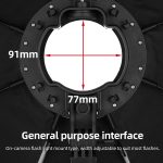 TRIOPO KX90 90 cm Kuppel-Speedlite-Blitz, achteckiger parabolischer Softbox-Diffusor, KX90 – Bild 6