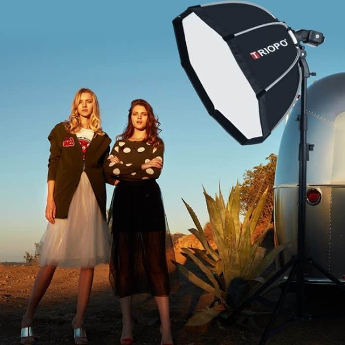 TRIOPO KX90 90 cm Kuppel-Speedlite-Blitz, achteckiger parabolischer Softbox-Diffusor, KX90 – Bild 8