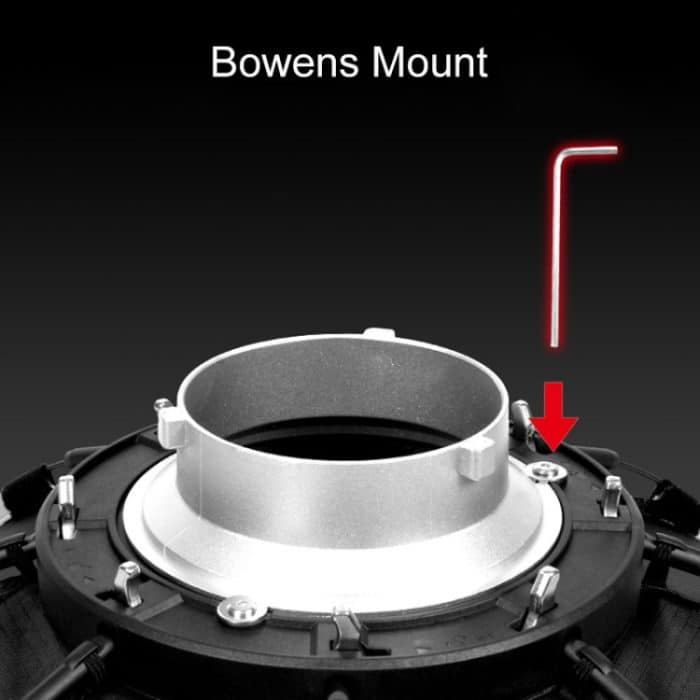 TRIOPO K2-120 120 cm Speedlite-Blitz, Achteck, Parabol-Softbox, Bowens-Mount-Diffusor, K2-120 – Bild 5