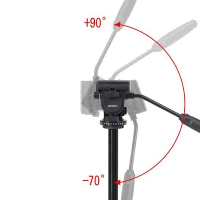 TRIOPO K2808 Aluminium-Stativhalterung mit HY-350 Hochleistungs-Dämpfungskopf, K2808 – Bild 4