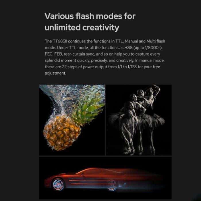 Godox TT685II-O 2,4 GHz Wireless TTL HSS 1/8000s Blitz Speedlite für Olympus, TT685II-O for Olympus – Bild 8