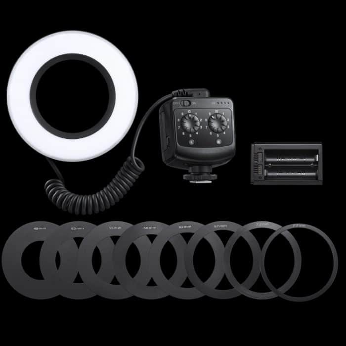 Godox Ring72 Macro Ring 48 LED-Blitzlicht mit 8 Adapterringen unterschiedlicher Größe, Ring72 – Bild 2