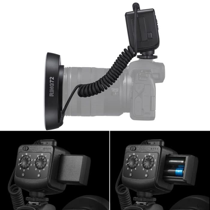 Godox Ring72 Macro Ring 48 LED-Blitzlicht mit 8 Adapterringen unterschiedlicher Größe, Ring72 – Bild 4