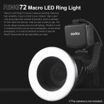 Godox Ring72 Macro Ring 48 LED-Blitzlicht mit 8 Adapterringen unterschiedlicher Größe, Ring72 – Bild 6