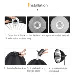 Godox P90H 90 cm tiefe Parabol-Softbox, Reflektor-Diffusor, Studio-Lichtbox, P90H – Bild 8