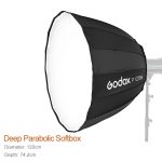 Godox P120H 120 cm tiefe Parabol-Softbox, Reflektor-Diffusor, Studio-Lichtbox, P120H – Bild 5