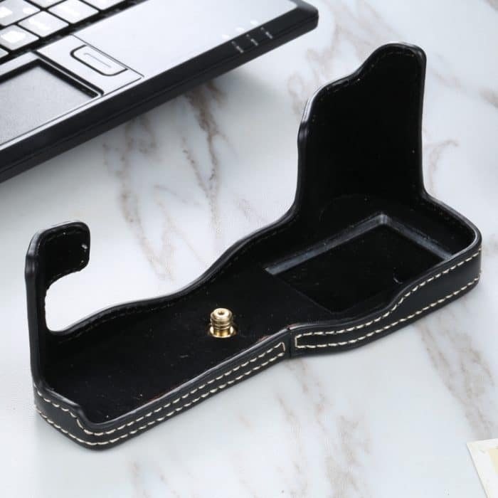 1/4 Zoll Gewinde PU-Leder-Kamera-Halbgehäusebasis für FUJIFILM X-T3/X-T2, For FUJIFILM X-T3 – Bild 3