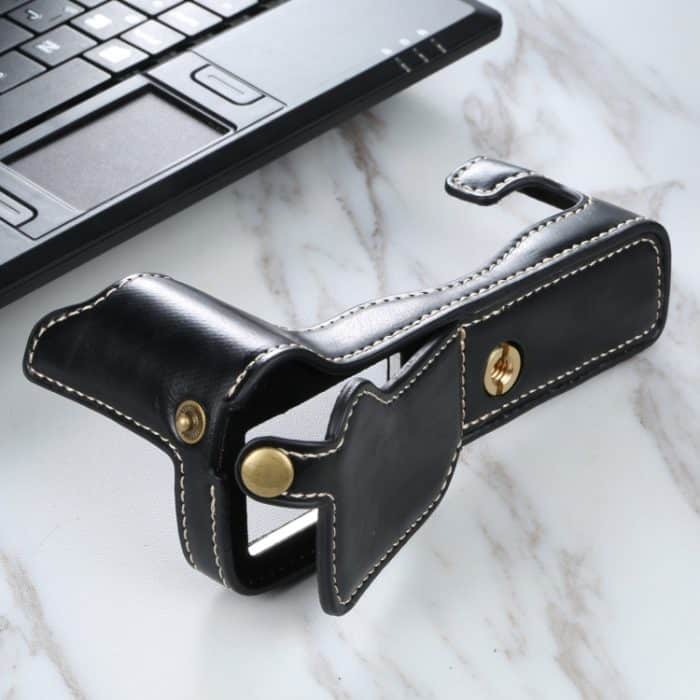 1/4 Zoll Gewinde PU-Leder-Kamera-Halbgehäusebasis für FUJIFILM X-T3/X-T2, For FUJIFILM X-T3 – Bild 5