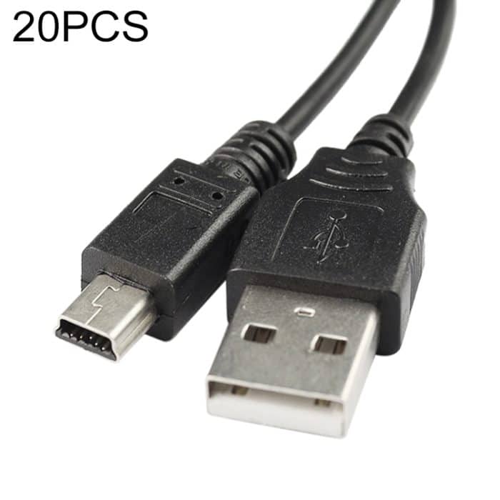 20 stücke mini 5-polig USB auf USB ein Kameratendatenkabel für Canon, Länge: 1,2m – Bild 1