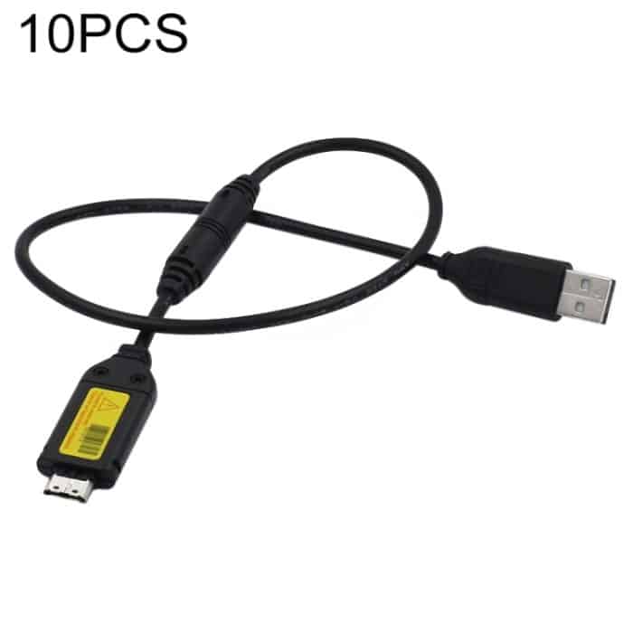 10 Stück USB-Ladedatenkabel für Samsung WB5000 / 5500 / ES10, Länge: 0,5m mit Magnetring – Bild 1